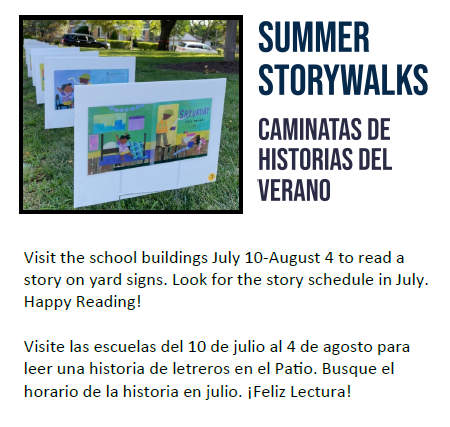 Summer Storywalk information 2023